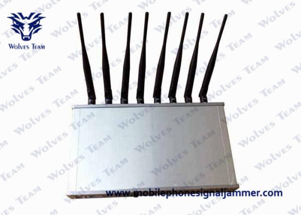 12 Band Desktop Moible phone GSM CDMA 3G 4G Wi-Fi Lojack VHF UHF Radio All Bands Jammer