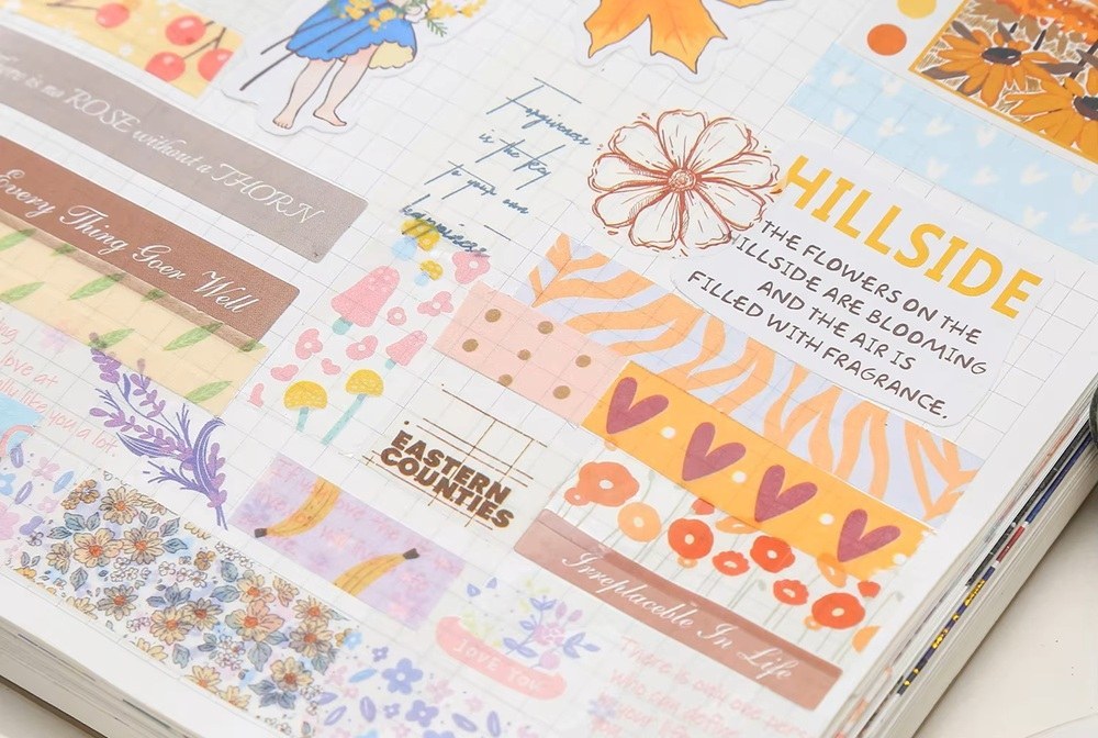 Customized Printed Washi Tape With Eco-Friendly No Residue Adhesive For DIY Decorations