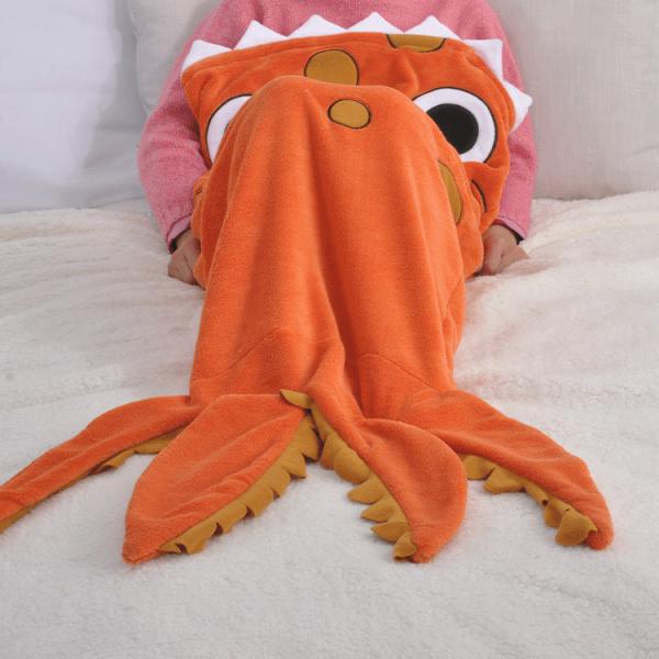 Machine Washable Fleece Mermaid Tail Blanket Kids Fun Cosy Fleece Blanket