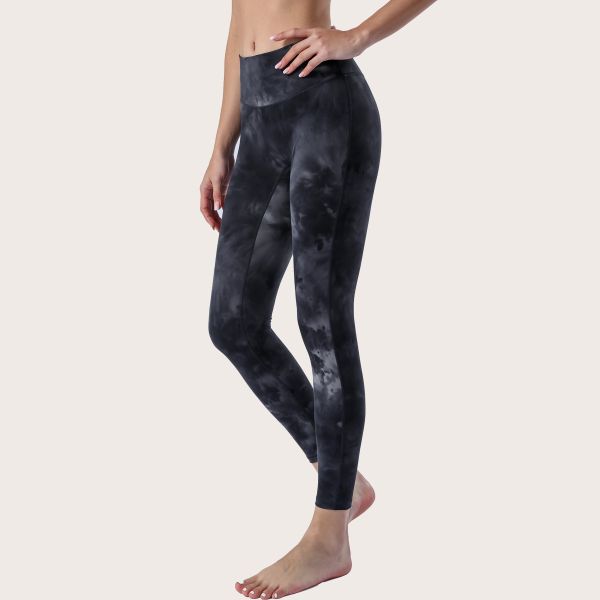 Printed No Front Midseam Ladies RGS Non See Through Leggings 210gsm
