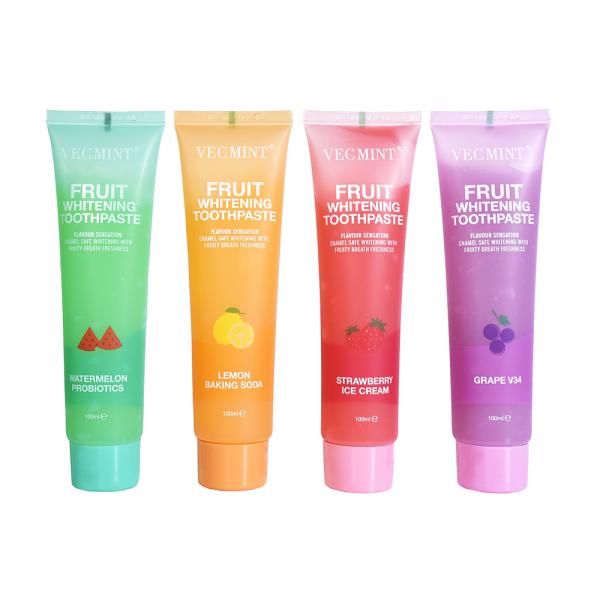 Dentifrice saveur fruitée pour tous les âges, pour la protection des dents, *soin des gencives, blanchiment*