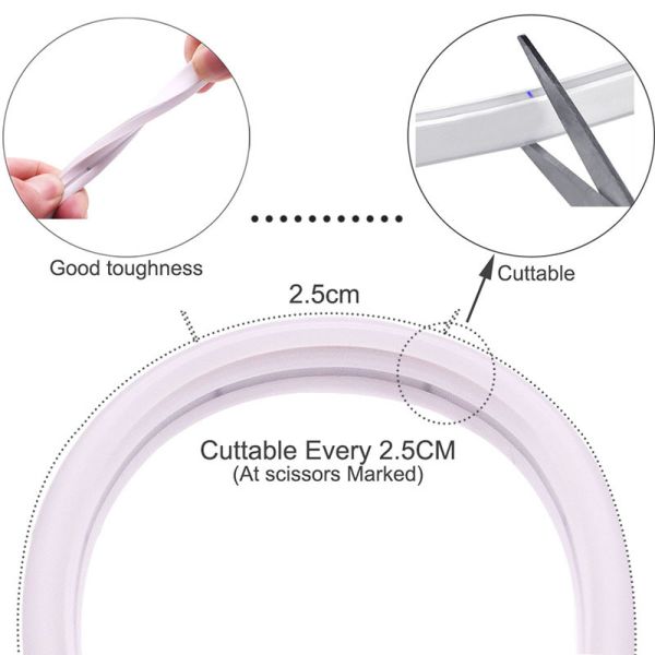 12VDC Cuttable Silica Gel Neon Flex LED Strip Flexible Waterproof SMD2835
