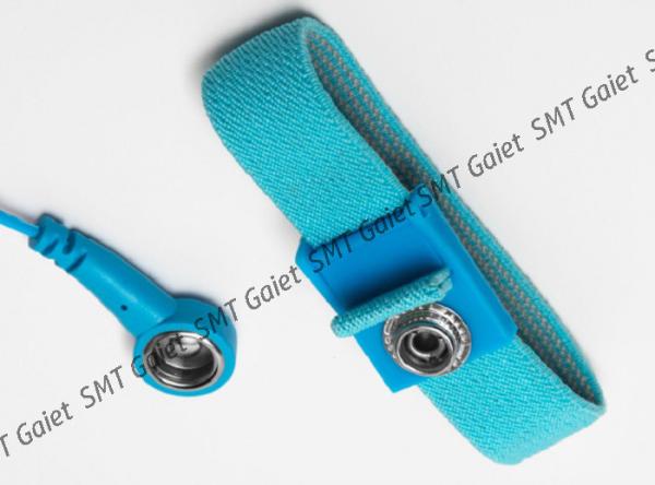 Cor azul da correia de pulso 18 do Esd do material da textura do PVC