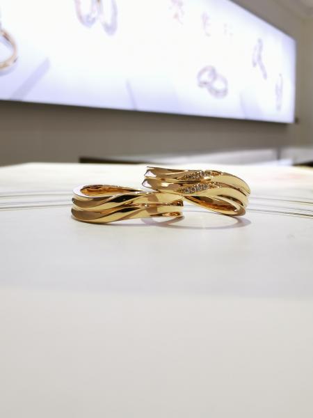 Double Layer Chain Design 8g Couple Rings With Engraved Names