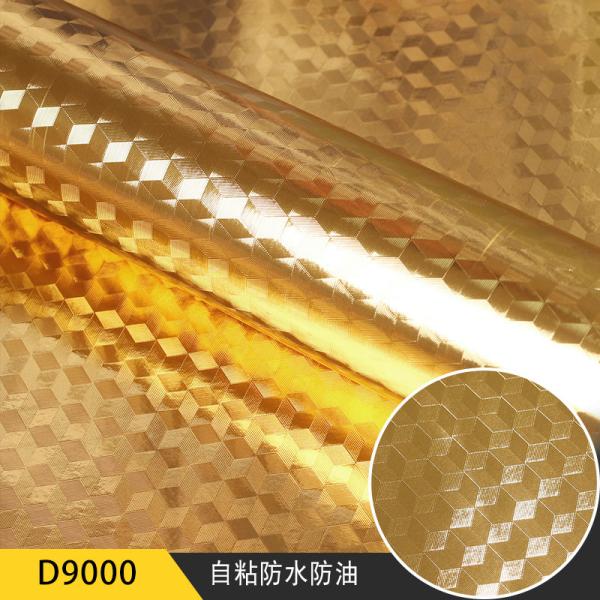 Waterproof Kitchen Backsplash Wallpaper Stickers Matt Surface and Aluminum Foil Film