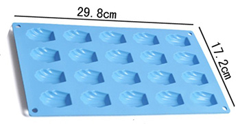 Silicone manufacturer Silicone baking tools 24 cup shell shape silicone mold SB-005