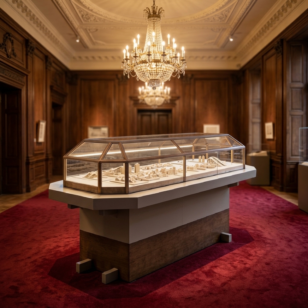 European-Style High-Transparency Glass Jewelry Display Case with LED Lighting Island Display Cabinet