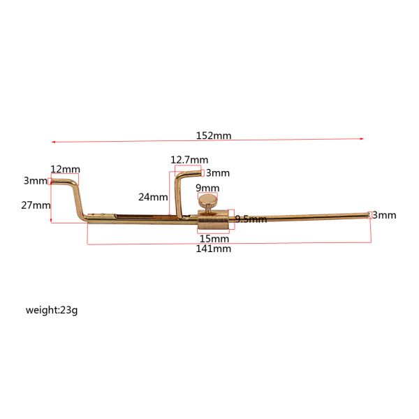 Медь Золото скрипка Запчасти для звуковой установки Измерительные инструменты для ремонта
