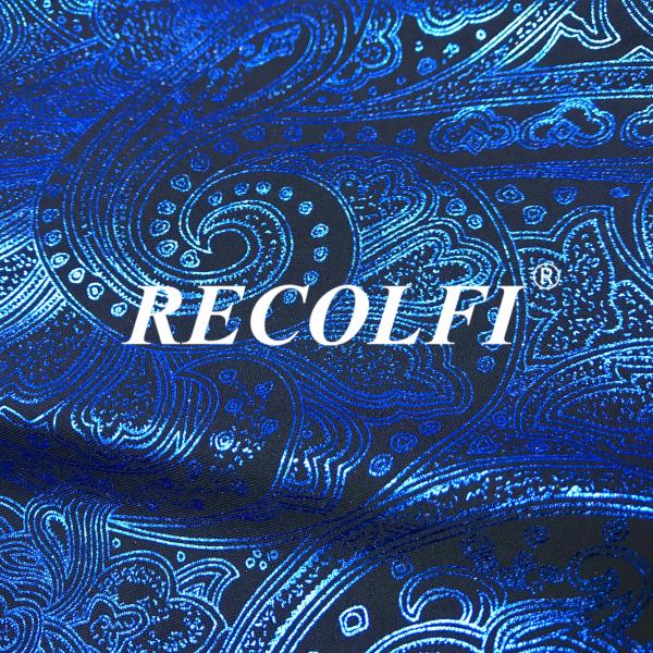 Foil Printing Repreve Swimwear Fabric For Big Size Leggings 225GSM Weight