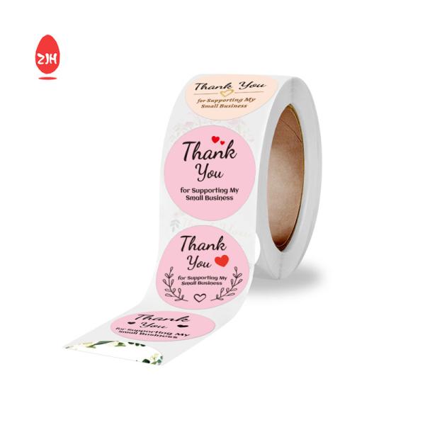 Round Shape Waterproof Vinyl Sticker Paper