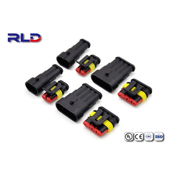 Низкочастотный водоустойчивый электрический Pin Pin 3 соединителей 2 штепсельной вилки PA66