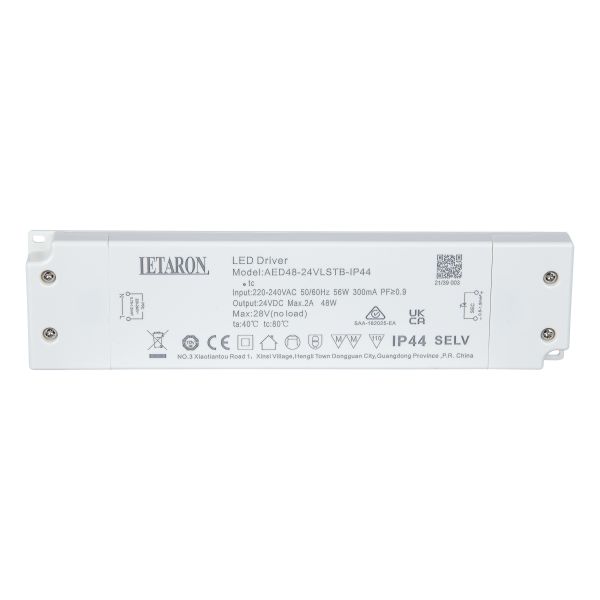 EU Ultra Thin Led Driver LED Light Power Supply Transformer 220-240VAC To 24VDC