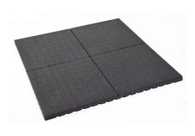 500X500X20mm Sports Floor Tiles Breathable Rubber Gym Mats Customized