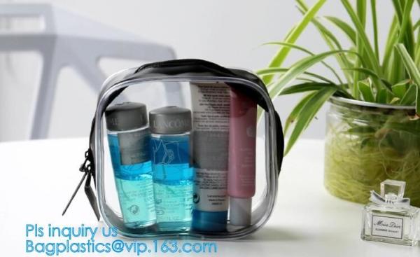 Personalized foldable clutch bag for women geometric pattern pvc makeup cosmetic bag, Makeup Cosmetic Organizer Travel B