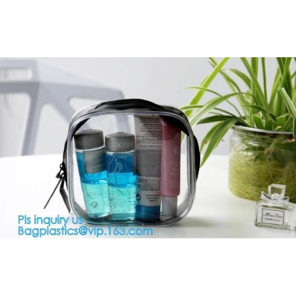 Сумки гигиенической косметикаи макияжа женщин сумки PVC перемещения портативные прозрачные водоустойчивые косметические, мешок PVC косметический, сумка макияжа PVC,