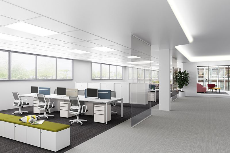 IKE Series Open Plan Workstation Steel Wood Commercial Modular Desks