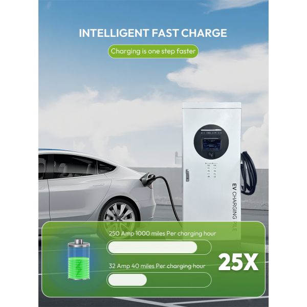 New 7KW 32A Type 2 AC EV Fast Charger for Home Use