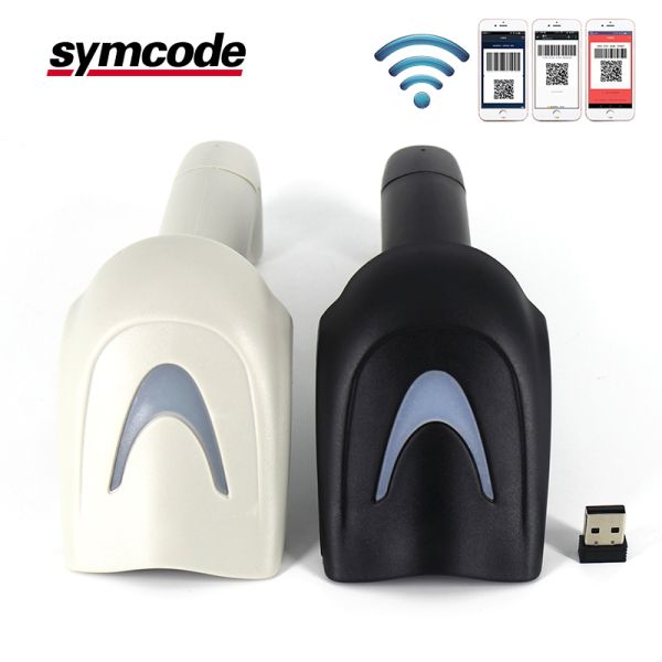 2D QR CODE Wireless Barcode Scanner Supermarket 1800mA Li - Ion Battery