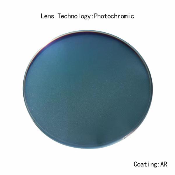 1.74 Lentes fotocromáticas Óculos Anti Luz Azul AR Coating Lentes de Visão Única