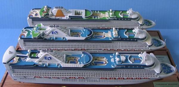 Caribbean Princess Cruise Wooden Tall Ship Models For School Library Decoration