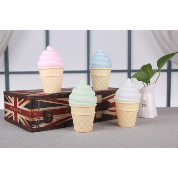 New Arrivals Colorful Icecream Shaped Small LED Night Light House Decorative Icecream Lamp