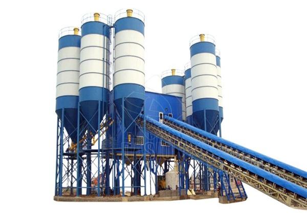 Automatic Ready Mix Concrete Plant 60m3/H Belt Type HZS60 Concrete Batching Plant