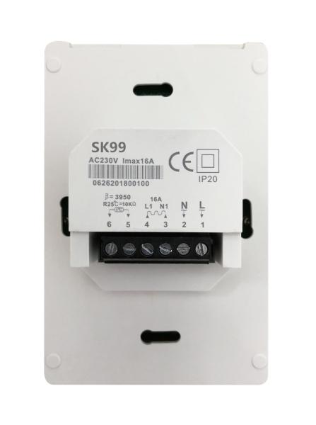 IP20 Touch Screen Underfloor Heating Thermostat 85-265V For Home , CE Standard