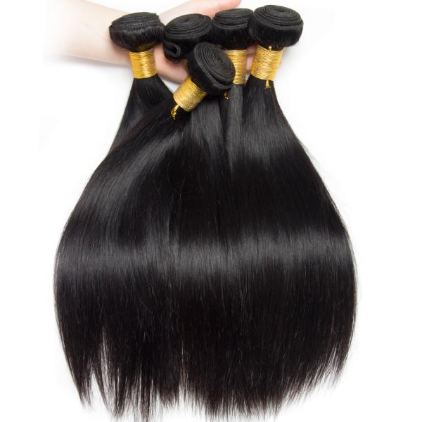 Double Weft Straight Virgin Human Hair Bundles 8A Grade Free Tangle No Shedding