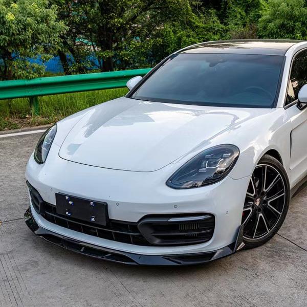 For Porsche Panamera Carbon Fiber Body Kit Panamera Carbon Fiber Front Lip Diffuser Spoiler Side Skirt
