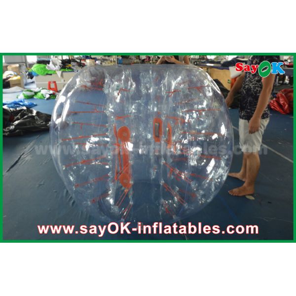 Разрушать взрослого 1.5m игры шарика шарик DIA раздувной Zorb раздувного, прозрачный человеческий футбол TPU/PVC пузыря