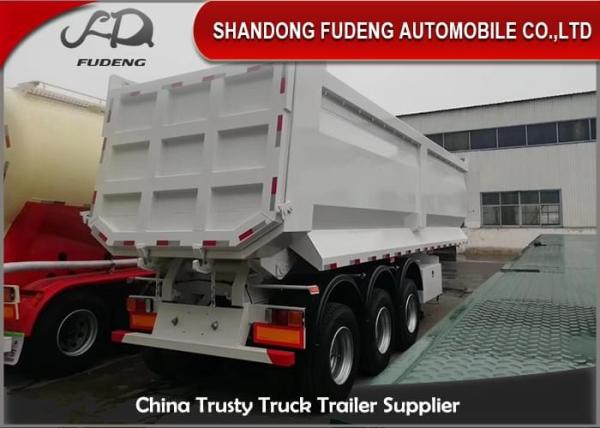 3 Axles 25 Cubic Meters Double Tires 30T Dump Semi Trailer