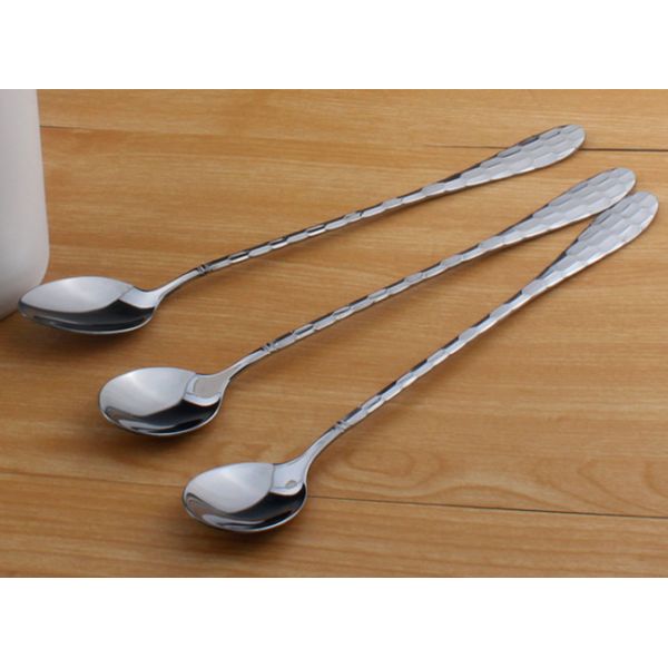Elegant stainless steel hotel cutlery/tea spoon/mixing spoon/big spoon/long handle spoon