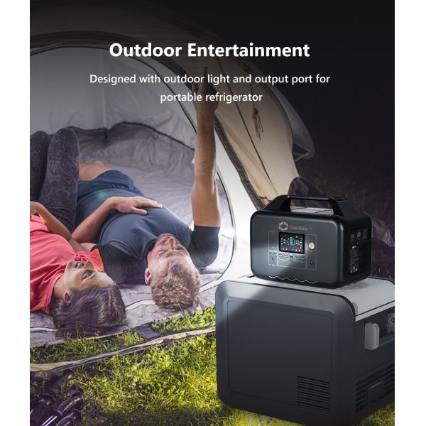 Waterproof 1200w Portable Solar Power Station For Camping