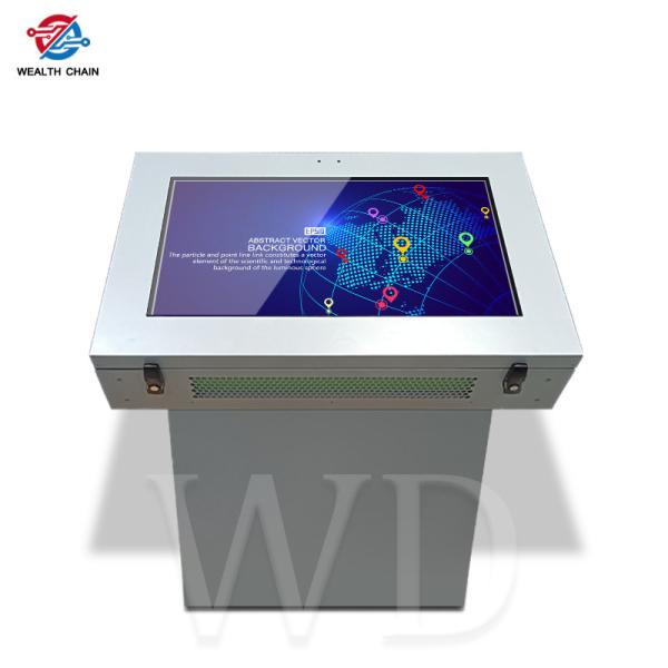 Water Resistant 43 Inch Outdoor LCD Digital Signage Touch Screen For Station Wayfinding