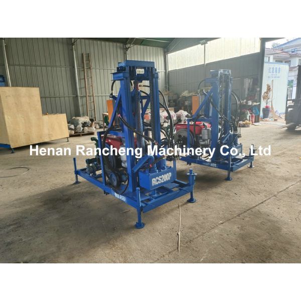 150 м глубина портативная скважина буровой установки 22hp / 16.2Kw Дизельный двигатель мощность