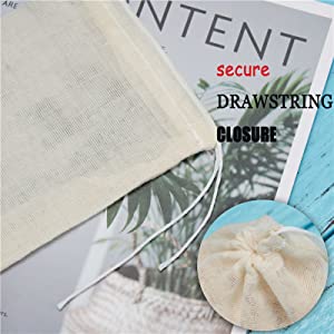 Cotton Drawstring Bags, Cotton Muslin Bags, Cotton Pouch, Reusable Bags, Jewelry Pouch, gift Sachet Bags