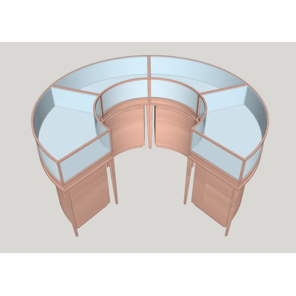 Stainless Steel Jewellery Shop Display Counters / Jewellery Display Cabinet