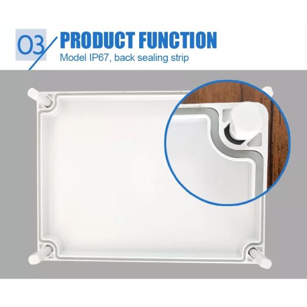 Коробка соединения 95*65*55mm PCB IP65 водоустойчивая электрическая с пластиковыми винтами