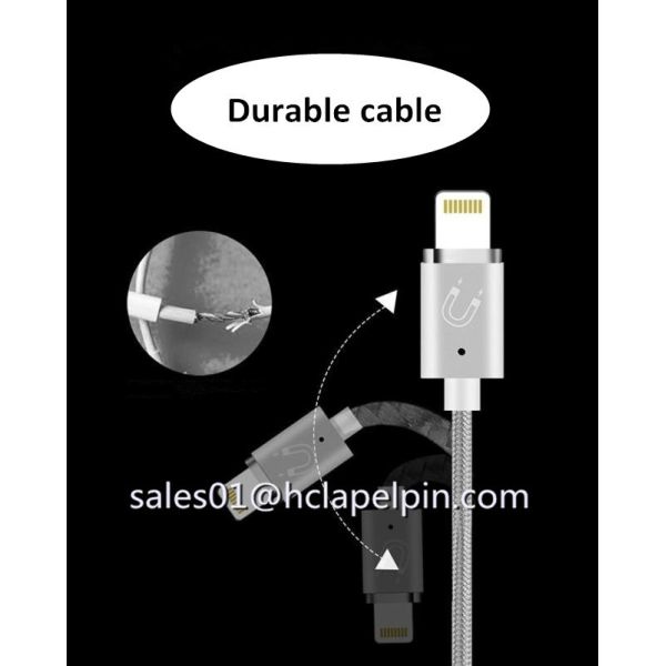 For iPhone 5S 5C 6 6S Plus iPad 4 5 Air Mini Magnet Charging Original 2A USB magnetic data cable