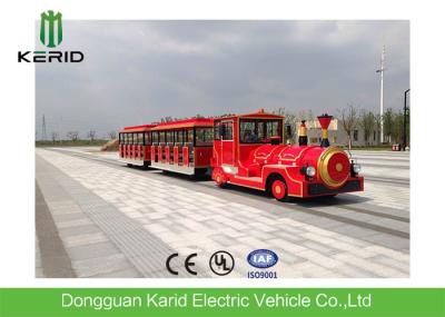 Os trens bondes do parque de diversões de Zero Emission 42 passageiros 13.5KW avaliaram o motor do poder