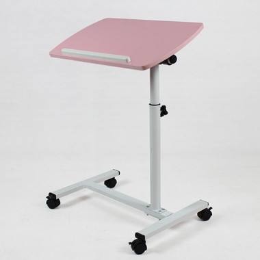 Home Furniture Overbed Table Swivel Top Simple Design With Vacuum Press