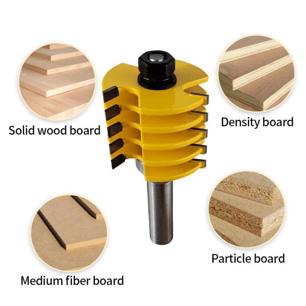 Fresas Para Madera Finger Woodworking Tool Finger Joint Milling Cutter Box Joint Multi 3 Teeth Router Bit