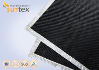 Tissu résistant de graphite d'abrasion enduite résistante à hautes températures de tissu en verre pour les rideaux et les couvertures de soudure