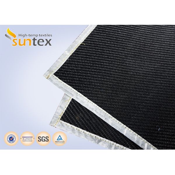 Высокотемпературным устойчивым покрытая графитом ткань ссадины стеклянной ткани устойчивая для сваривая занавесов & крышек