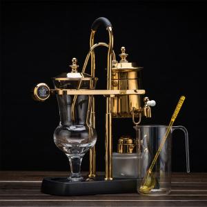 Lâmpada de álcool de ouro de aço inoxidável Sifon Sifon Espresso Caixinha de caf