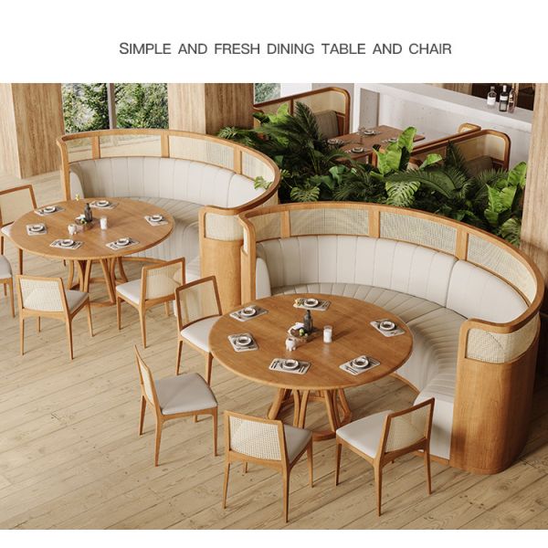 Sectional Sofa C Shape Booth Seating Restaurant Wood Leather Half Circle Circular Round Restaurant Booth Seating