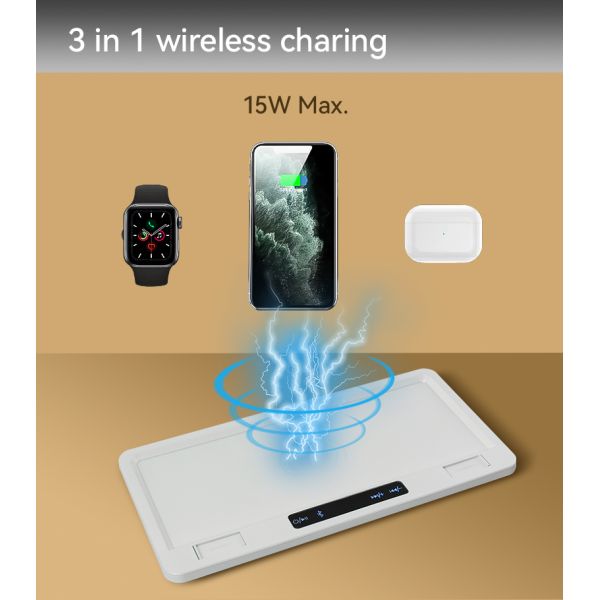 Wireless Bluetooth Sofa Couch Surround Sound System 15W Qi OEM