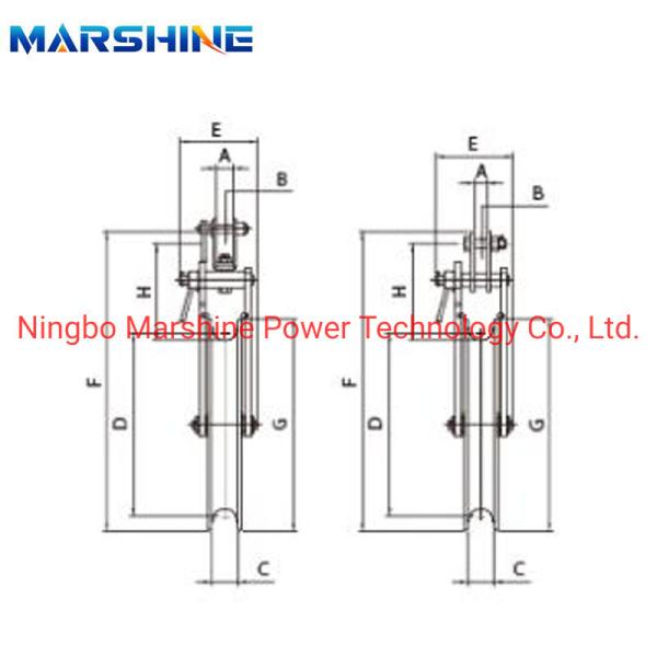 Oxygenation Single Sheave Cable Conductor Blocks Pulley Block for Wire Stringing