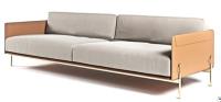 Meubles imperméables double Sofa Modern Settee Sofa de lobby d'hôtel 1800*900*790mm