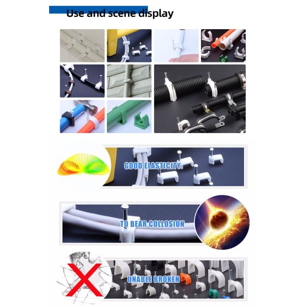 2.5*18mm U Shaped Cable Clips Nail Wire Holder Easy Installation